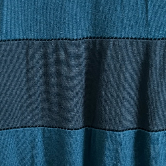 Blue V-Neck Maxi Dress - Picture 2 of 3